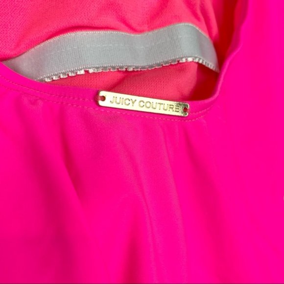 Juicy Couture One Piece Bright Neon Retro Swimsuit High Cut - Picture 5 of 9